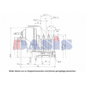 Achetez des Embrayage magnétique pour compresseurs de climatisation AKS DASIS 851135N à prix pour 82,47 €