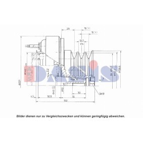 Achetez des Embrayage magnétique pour compresseurs de climatisation AKS DASIS 851136N à prix pour 94,16 €