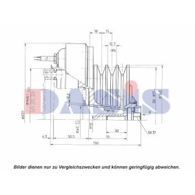 Achetez des Embrayage magnétique pour compresseurs de climatisation AKS DASIS 851140N à prix pour 94,16 €