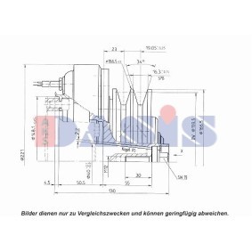 Achetez des Embrayage magnétique pour compresseurs de climatisation AKS DASIS 851143N à prix pour 91,62 €