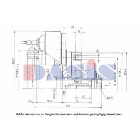 Achetez des Embrayage magnétique pour compresseurs de climatisation AKS DASIS 851166N à prix pour 117,80 €