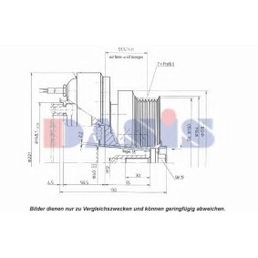 Achetez des Embrayage magnétique pour compresseurs de climatisation AKS DASIS 851196N à prix pour 436,11 €