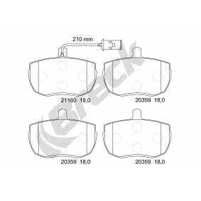 Compre Pastilhas de travão da BRECK 21160 00 701 10 a um preço baixo por 41,76 €