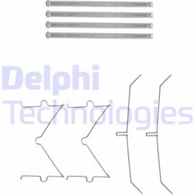 Zubehörsatz, Scheibenbremsbelag von DELPHI LX0627