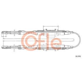 Handbremsseil für VAUXHALL von COFLE