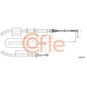 Compre Cable de freno de mano de COFLE online para PUNTO Descapotable (176C) a precios moderados