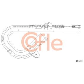 Compre Cabo de aço, accionamento da embraiagem da COFLE 19.1210 a um preço baixo por 24,53 €