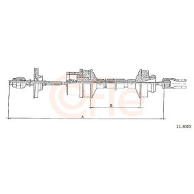 Handbremsseil für VW von COFLE