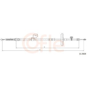 Compre Cabo de freio de mão de COFLE online para ZAFIRA TOURER C (P12) a preços moderados