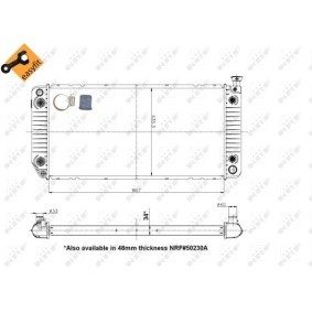 Achetez des Radiateur du moteur NRF 50230A à prix pour 139,97 €