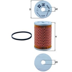 Comprar Filtro combustible de KNECHT KX 9D a bajo precio de 10,79 €