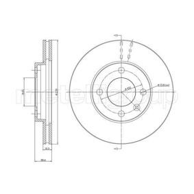 VOLKSWAGEN Bremsscheibe von METELLI