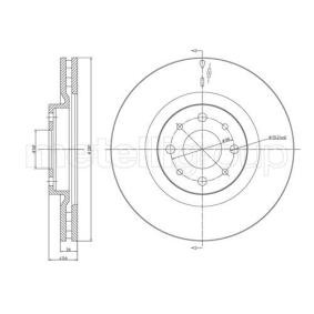Achetez des Disque de frein METELLI 23-0571C à prix pour 64,67 €