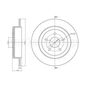 Acquista Disco freno da METELLI 23-0779 a buon mercato per soli 50,99 €