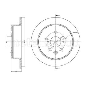 Acquista Disco freno da METELLI 23-1054C a buon mercato per soli 34,32 €