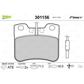 Acquista Kit pastiglie freni da VALEO 301156 a buon mercato per soli 21,56 €