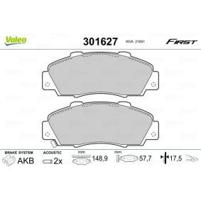 Acquista Kit pastiglie freni da VALEO 301627 a buon mercato per soli 26,60 €