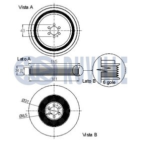 Keilrippenriemensatz von RUVILLE für Corsa Utility Pickup günstig online kaufen