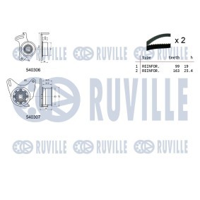 Reparatursatz, Spannarm-Keilrippenriemen für DAEWOO von RUVILLE