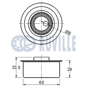 Compre Tensor de la correa trapecial poli v de RUVILLE online para STREET KA (RL2) a precios moderados