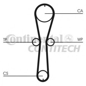 Achetez des Kit de distribution + pompe à eau CONTITECH CT915WP2 à prix pour 120,84 €