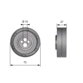 Comprar Polea tensora, correa dentada de GATES T41216 a bajo precio de 38,76 €