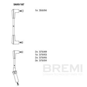 Zündleitungssatz für SUBARU von BREMI