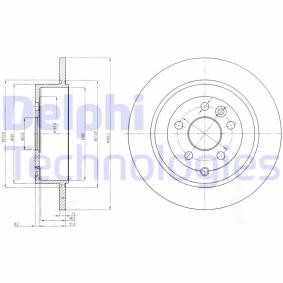 Achetez des Disque de frein DELPHI BG4124C à prix pour 41,93 €