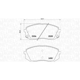 Acquista Kit pastiglie freni da MAGNETI MARELLI 363700200311 a buon mercato per soli 33,11 €