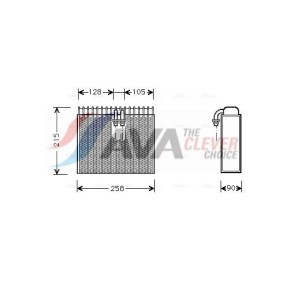 Achetez des Radiateur du moteur AVA COOLING SYSTEMS CT2043 à prix pour 254,39 €