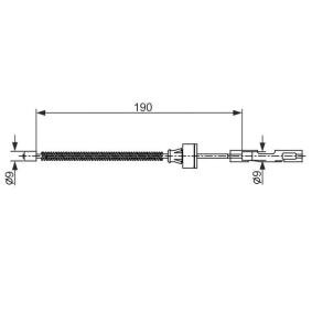 Handbremsseil für FORD von BOSCH