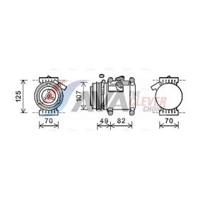 Achetez des Radiateur du moteur AVA COOLING SYSTEMS CT2049 à prix pour 225,02 €