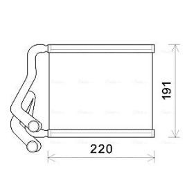 Acquista Scambiatore calore per riscaldamento abitacolo da AVA COOLING SYSTEMS HY6380 a buon mercato per soli 113,92 €
