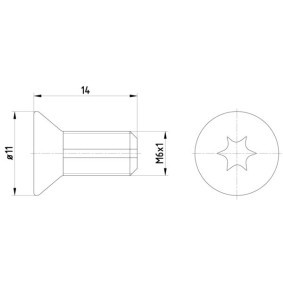 Schraube, Bremsscheibe TPM0012
