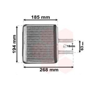 Acquista Scambiatore calore per riscaldamento abitacolo da VAN WEZEL 08006042 a buon mercato per soli 53,34 €