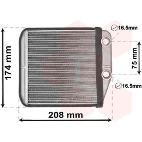 Acquista Scambiatore calore per riscaldamento abitacolo da VAN WEZEL 17006416 a buon mercato per soli 40,72 €