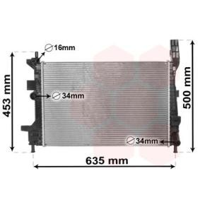 Achetez des Radiateur du moteur VAN WEZEL 18002578 à prix pour 111,95 €