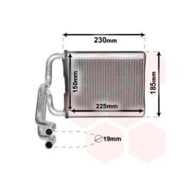 Acquista Scambiatore calore per riscaldamento abitacolo da VAN WEZEL 82006313 a buon mercato per soli 93,23 €