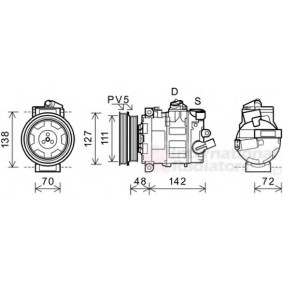 Acquista Compressore aria condizionata da VAN WEZEL 0300K359 a buon mercato per soli 397,74 €