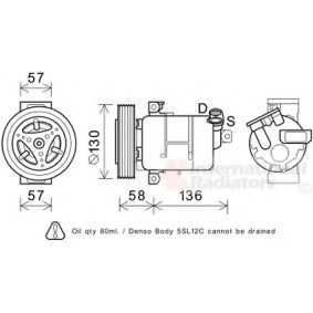 Acquista Compressore aria condizionata da VAN WEZEL 1700K445 a buon mercato per soli 443,27 €
