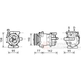Acquista Compressore aria condizionata da VAN WEZEL 1800K470 a buon mercato per soli 584,34 €
