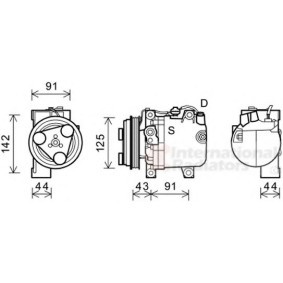 Acquista Compressore aria condizionata da VAN WEZEL 5100K088 a buon mercato per soli 580,06 €
