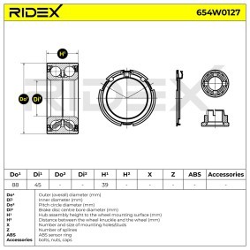 Radlagersatz 654W0127