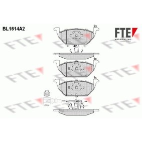 Bremsbeläge BL1614A2 von FTE günstig für 29,39 € online kaufen