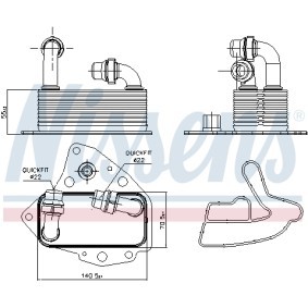 Ölkühler 90803 für LANCIA