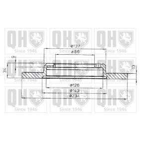 Bremsscheibe von QUINTON HAZELL BDC4592