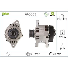 Lichtmaschine 440655 von VALEO günstig für 486,81 € online kaufen