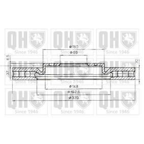 MITSUBISHI Bremsscheibe von QUINTON HAZELL