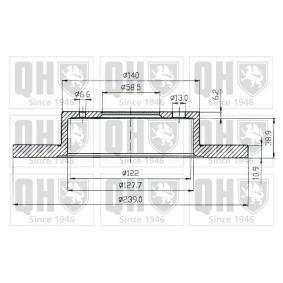 Comprar Disco de freno de QUINTON HAZELL BDC4210 a bajo precio de 13,26 €