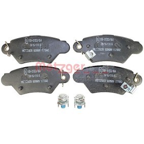 Achetez des Plaquettes de frein METZGER 1170042 à prix pour 18,99 €